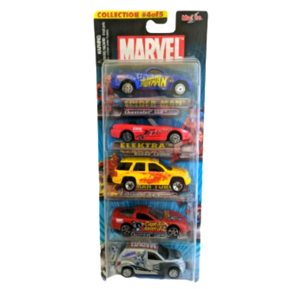 2002 Maistro Marvel 1:64 Scale Die Cast 5pc Car Collection #4 of 5